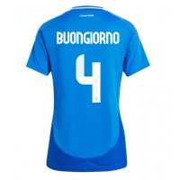 Taliansko Alessandro Buongiorno #4 Domáci Ženy futbalový dres ME 2024 Krátky Rukáv